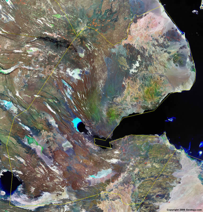 Djibouti satellite photo
