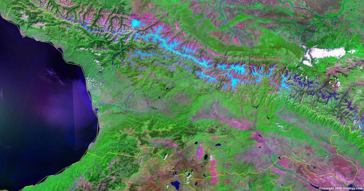 Georgia satellite photo
