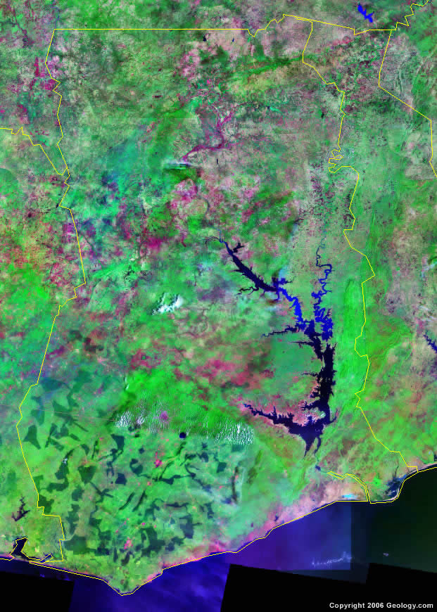 Ghana satellite photo