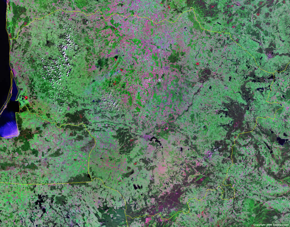 Lithuania satellite photo