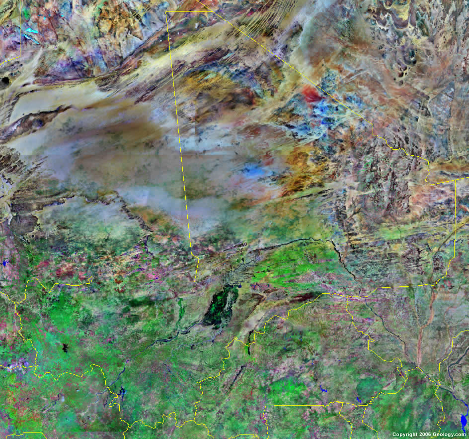 Mali satellite photo
