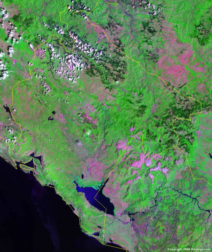 Montenegro satellite photo