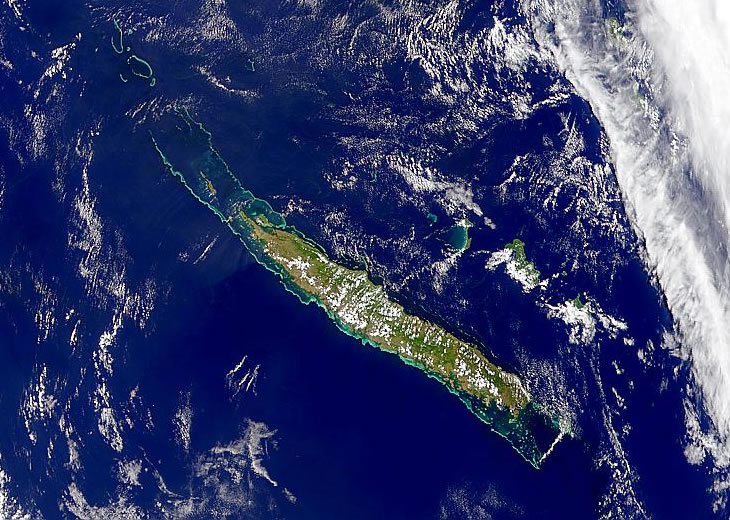 New Caledonia satellite photo