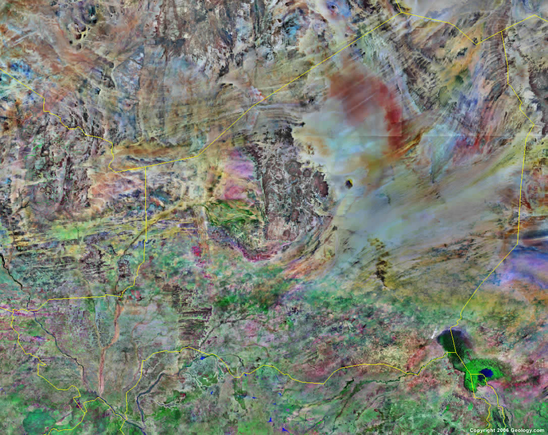 Niger satellite photo