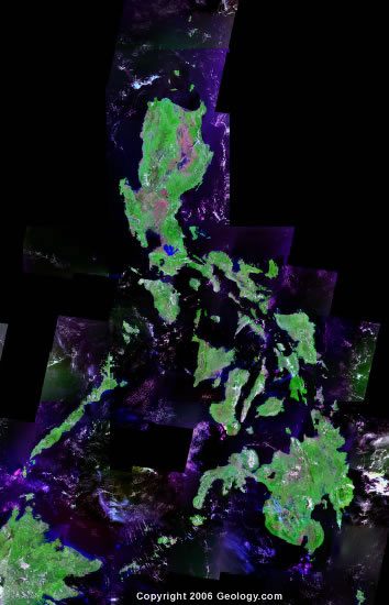 Philippines satellite photo