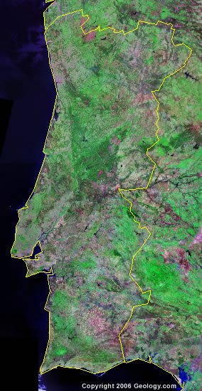 Portugal satellite photo