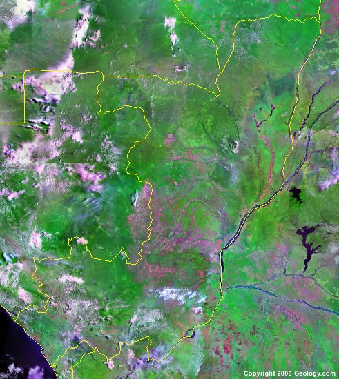 Republic of the Congo satellite photo
