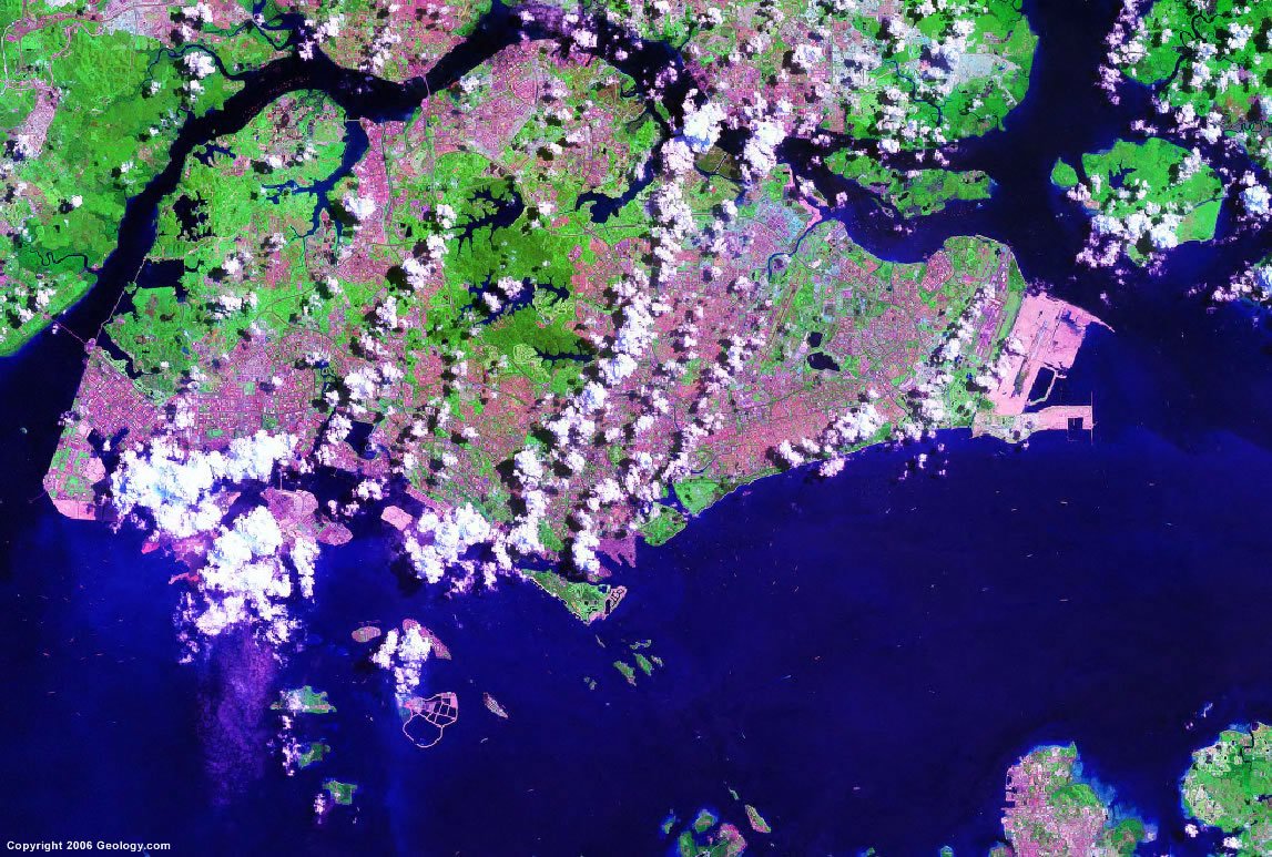 Singapore satellite photo