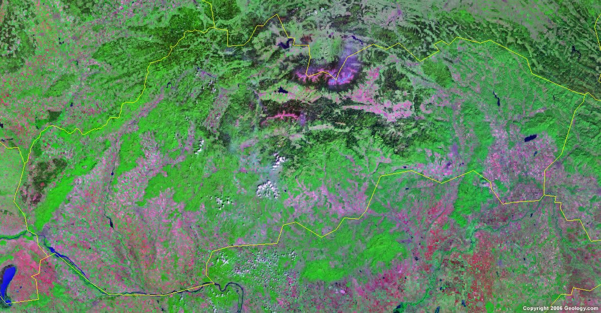 Slovakia satellite photo