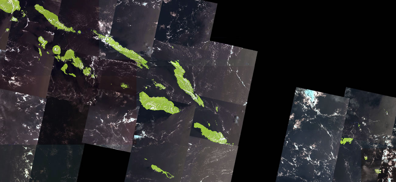 Solomon Islands satellite photo