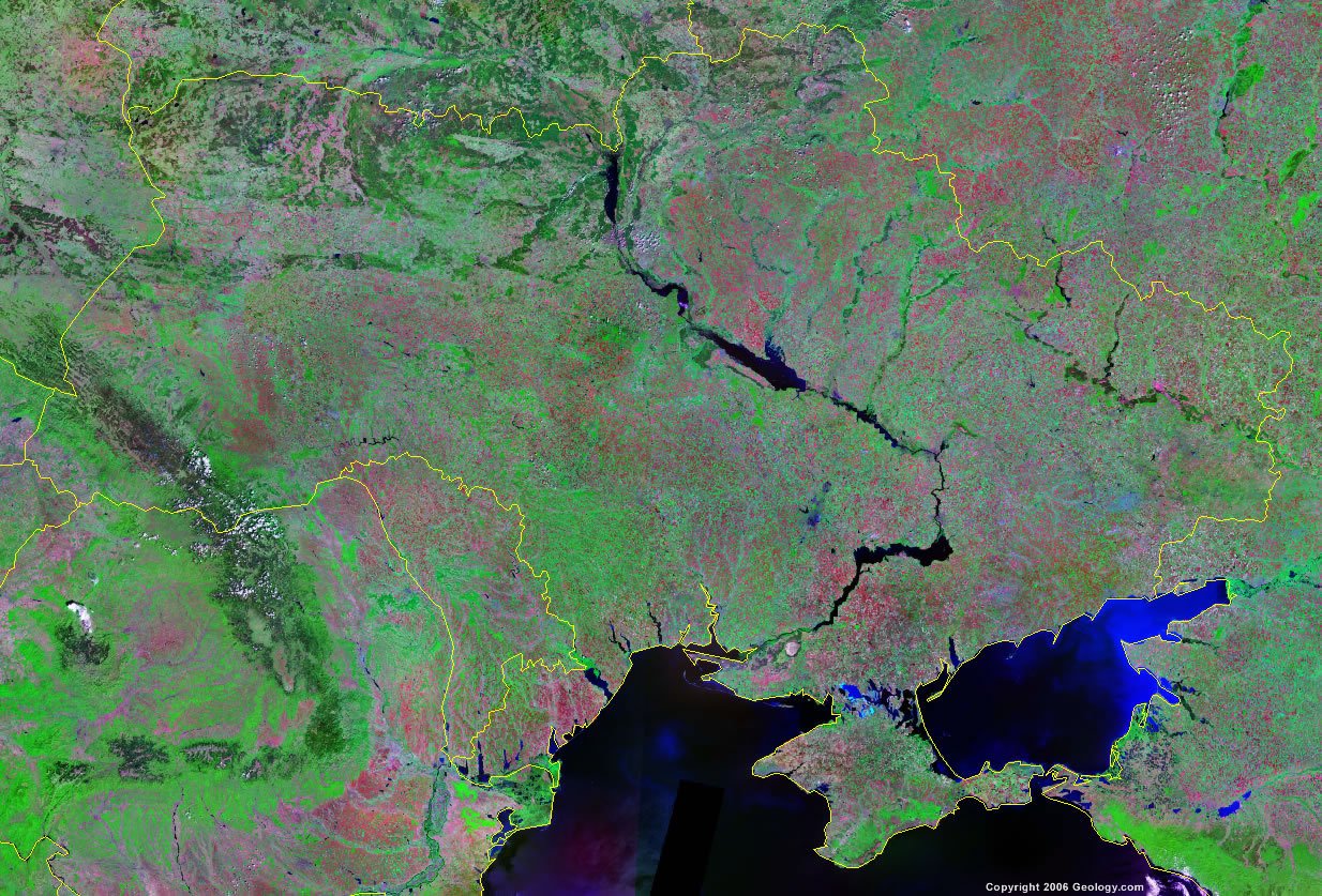 Ukraine satellite photo