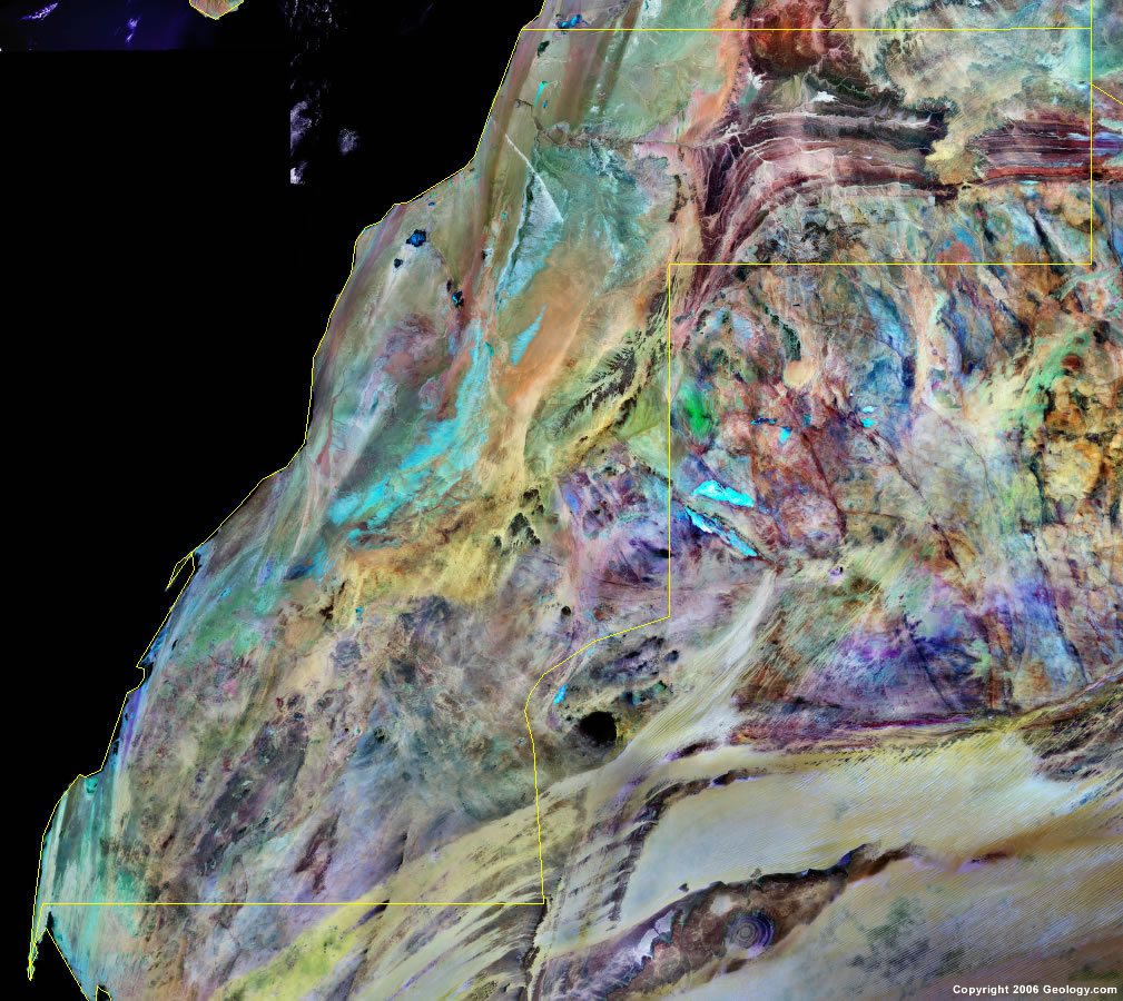 Western Sahara satellite photo