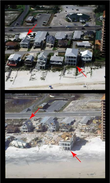 storm surge - Orange Beach - Hurricane Ivan