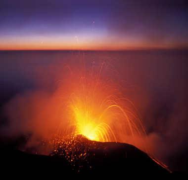 Stromboli Erupting