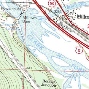 Topo map