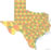 Texas county map