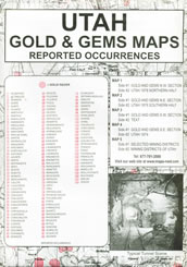 Utah Gold and Gems Map