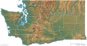 Washington physical map