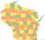 Wisconsin county map