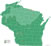 Wisconsin elevation map
