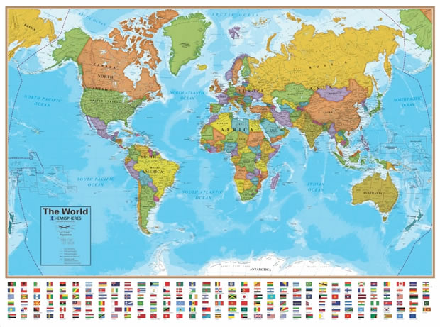 World wall map