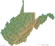 West Virginia physical map